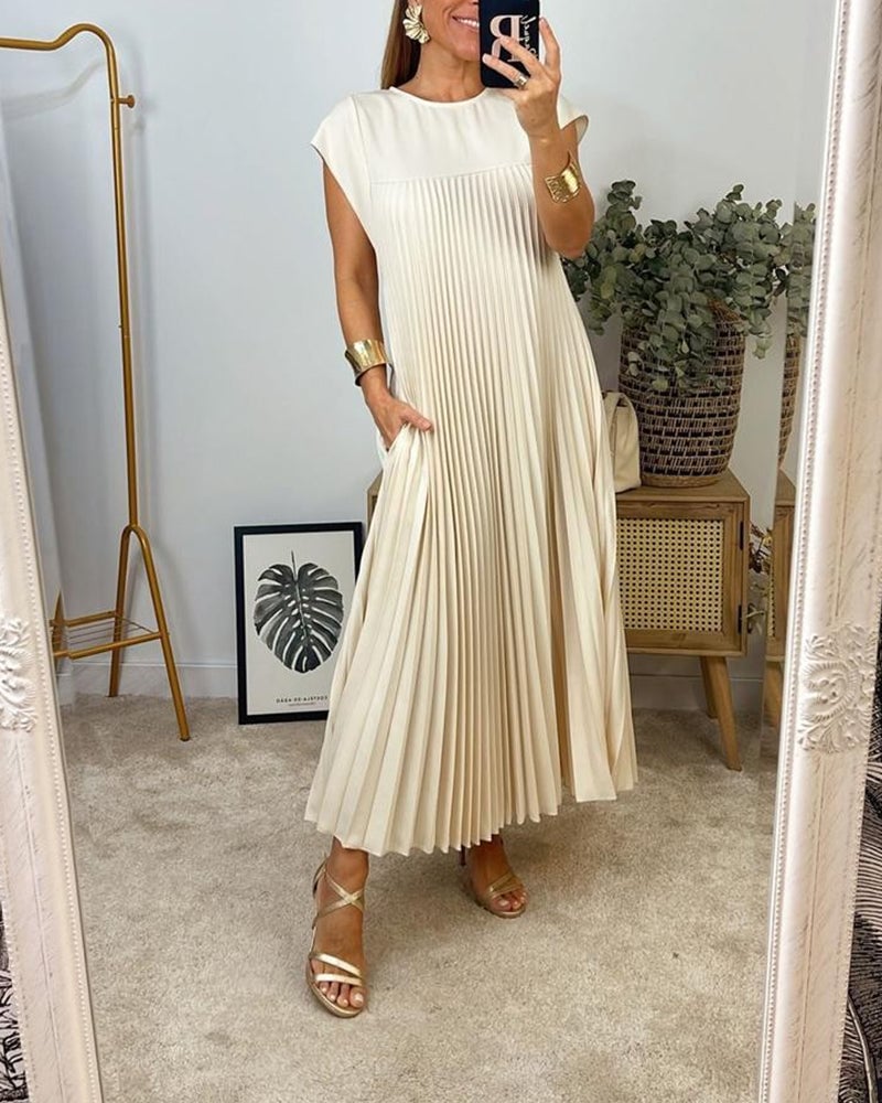 Josie | Zeitloses und Bequemes Maxikleid für Damen mit Rundhalsausschnitt