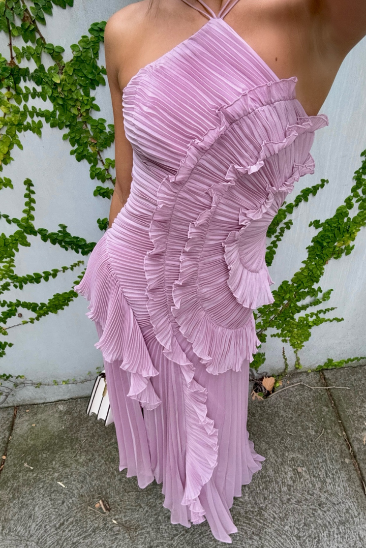 Adeline | Anmutiges und Luftiges Maxikleid für Damen mit asymmetrischem Ausschnitt