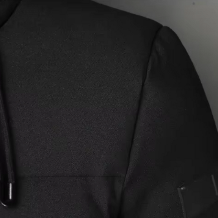 Elegante Lange Herrenjacke für Herren mit Kapuze und langen Ärmeln