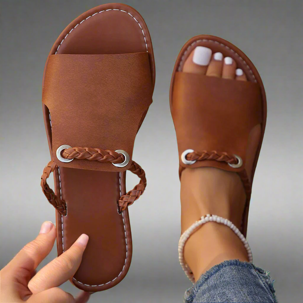 Katelina | Flache Sandalen aus Premium-Material für Damen