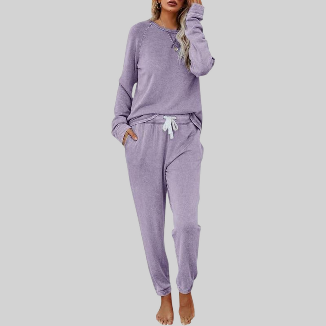 Josie | Lässiges Langarm- und Sweatpants-Set für Damen