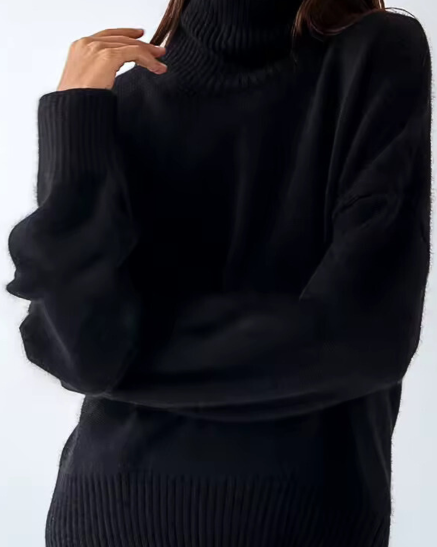 Lesley | Oversized Rollkragenpullover für Damen mit langen Ärmeln