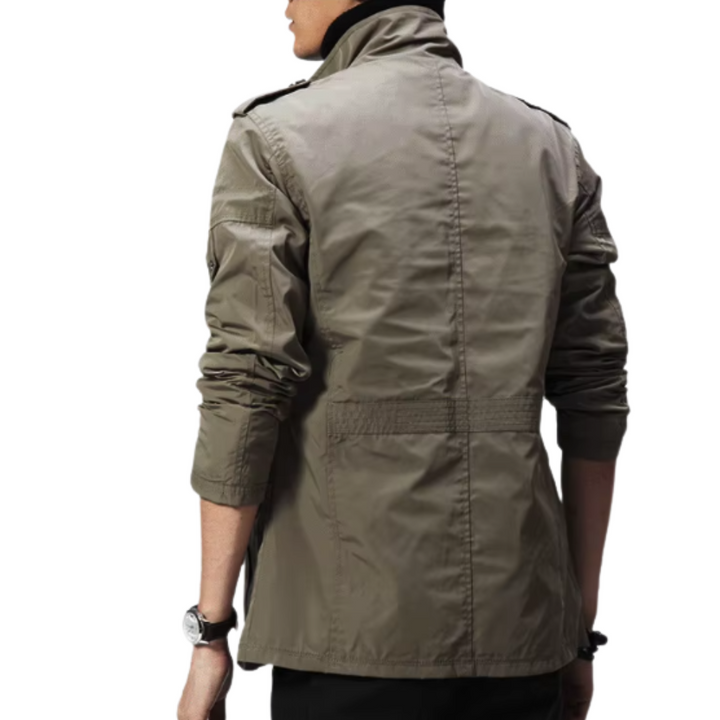 Elegante winddichte Jacke für Herren mit langen Ärmeln