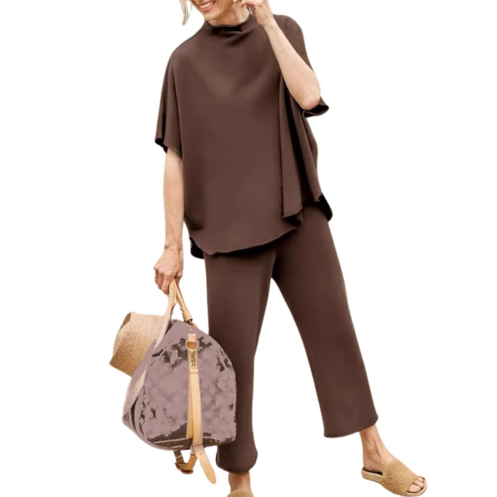 Aella | Entspanntes Batwing-Ärmel Komfortset für Damen