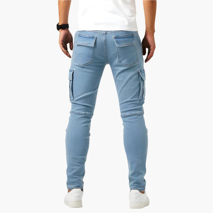 Samuel | Stretch Cargo-Hosen für Herren mit schmaler Passform und mittlerem Bund