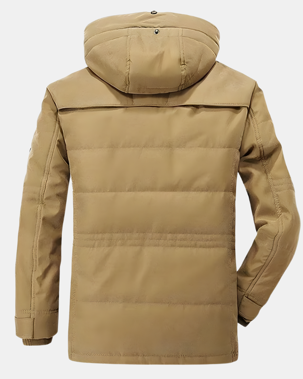 Francesco Gepolsterte Winterjacke für Herren mit Kapuze und langen Ärmeln