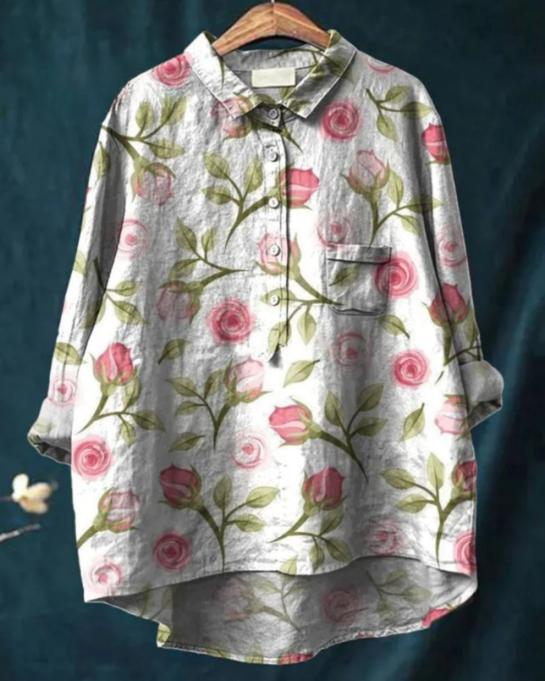 Jaclynn | Floral Shirt für Damen mit langen Ärmeln