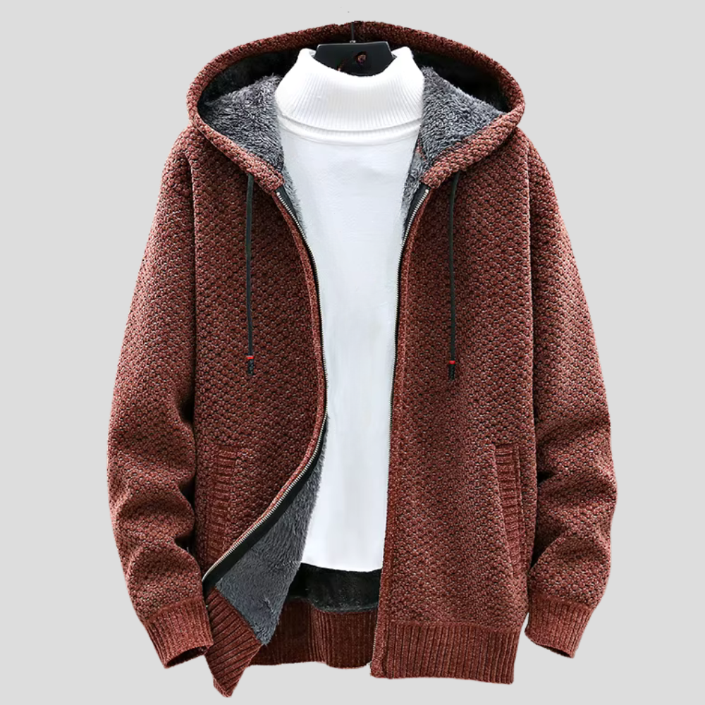 Oslo | Strick Hoodie für Herren mit Kapuze und langen Ärmeln