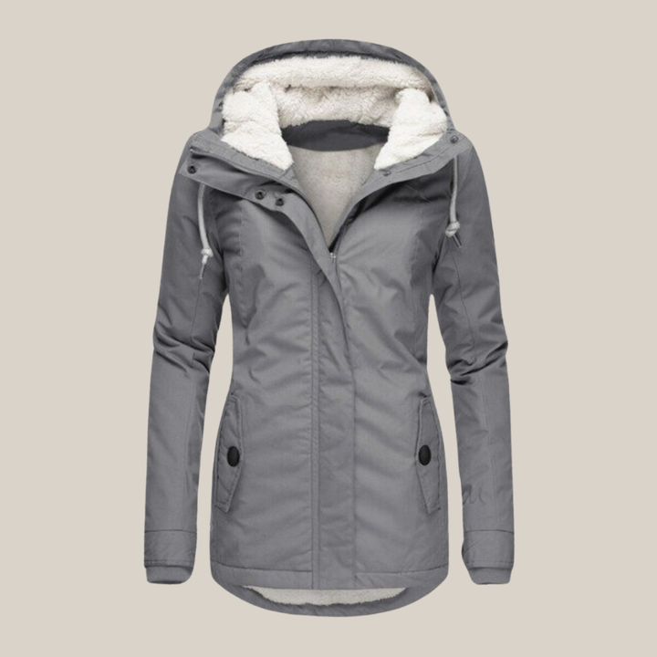 Jessica | Warm gefütterte Jacke für Damen mit Kapuze