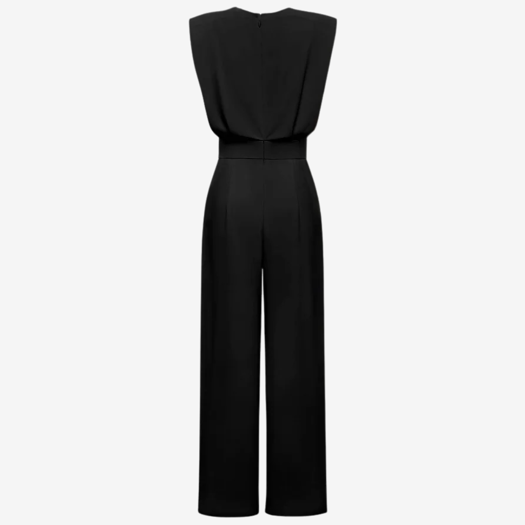 Ariia Maßgeschneiderter Cinched Jumpsuit mit langen Ärmeln
