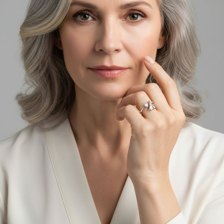 Anne | Ring mit Hundemotiv (Rosa)