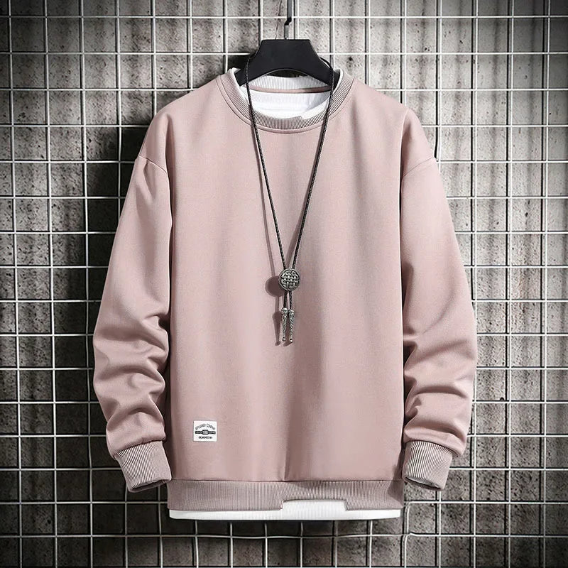 Pegassi | Zwei-Lagen-Pullover für Herren mit Rundhalsausschnitt und langen Ärmeln