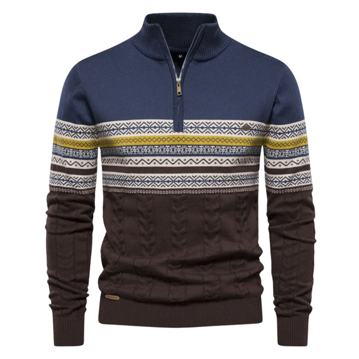 Julian | Viertel Reißverschluss Pullover für Herren mit langen Ärmeln