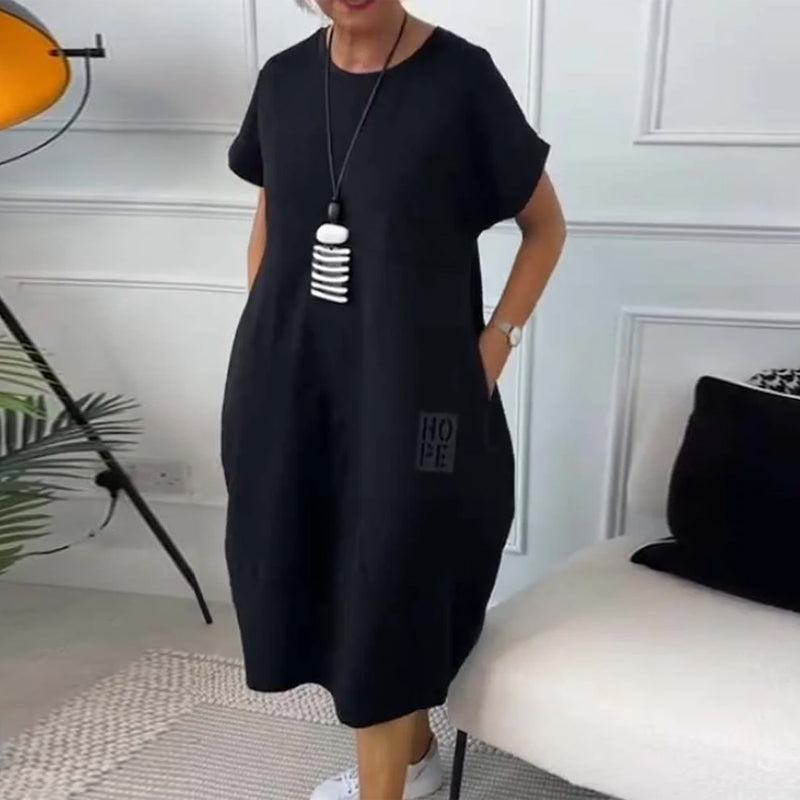 Zuzanna | Luftiges Sommerkleid für Damen mit Rundhalsausschnitt