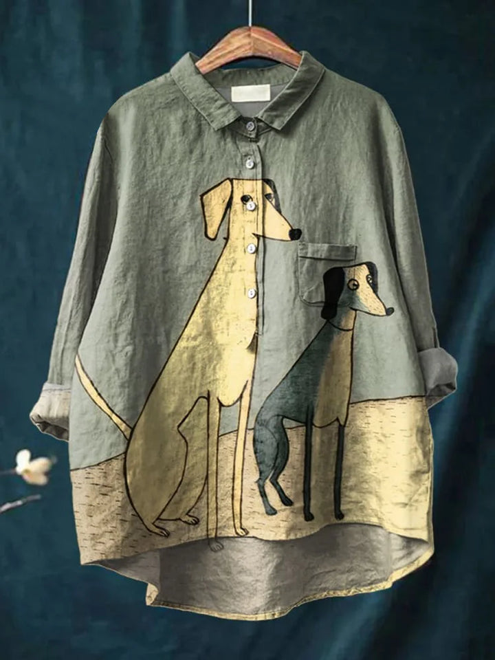 Milo | Hundekunst T-Shirt mit langen Ärmeln