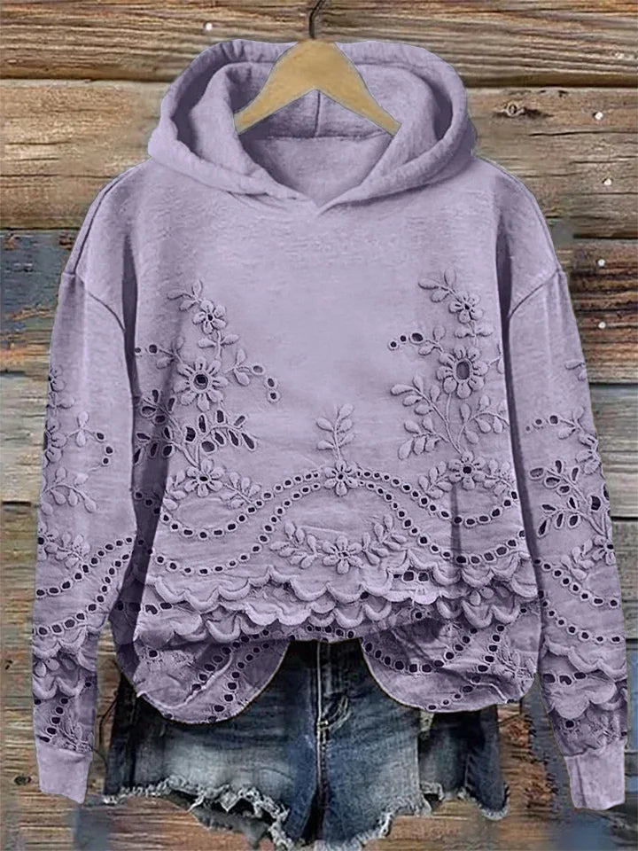 Regine | Gemütlicher Hoodie für Damen mit floralem Print