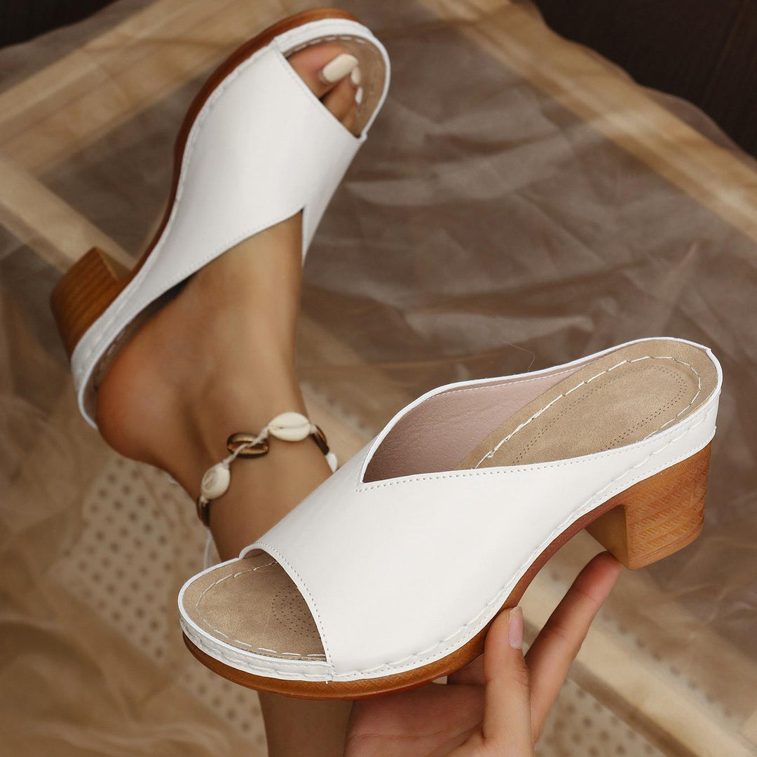 Nadia | Elegante Orthopädische Sandalen für Damen mit mittelhohem Absatz