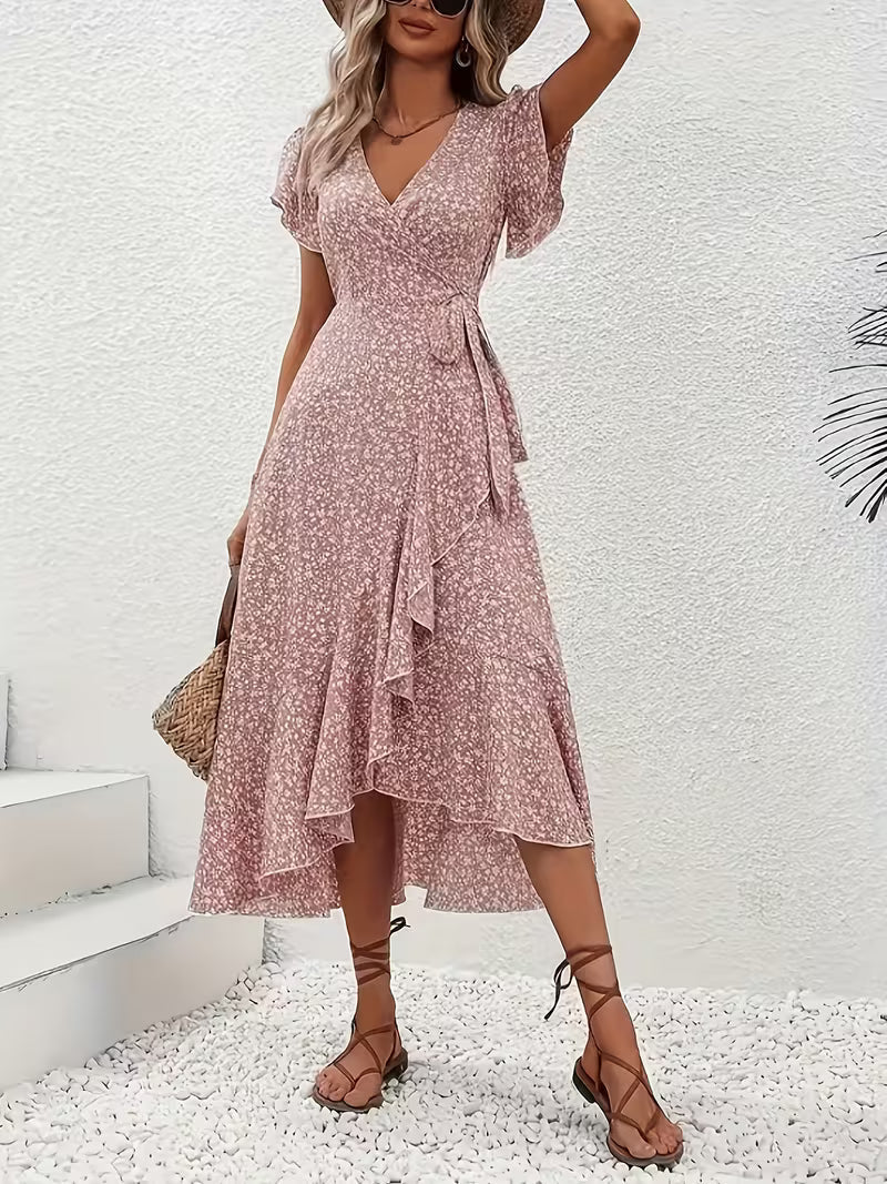 Elara | Fließendes, Bauch-umspielendes Wickelkleid für Damen