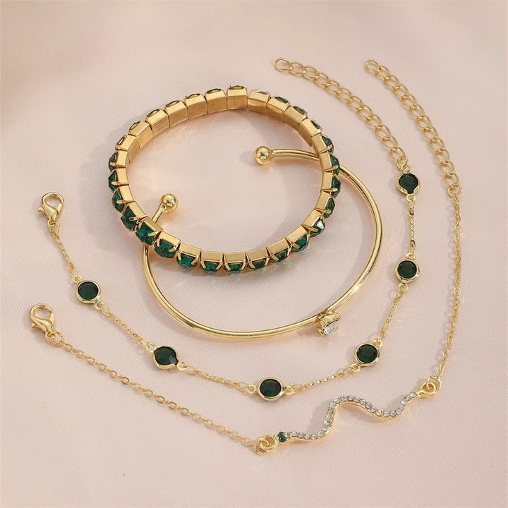Celeste | Elegantes 4-teiliges Armband-Set für Damen