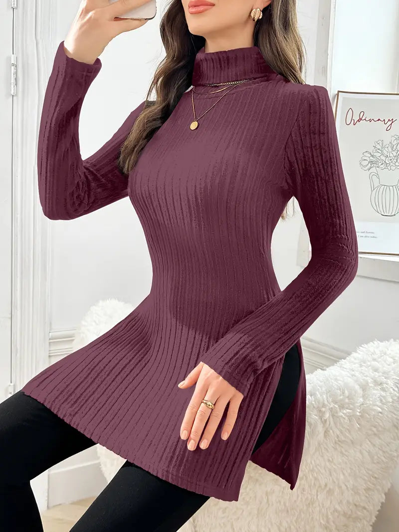 Sarah | Eleganter Langärmeliger Pullover für Damen mit Schmaler Passform für Den Herbst