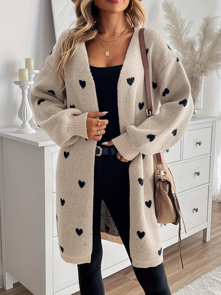 Mabel | Herz Strickjacke