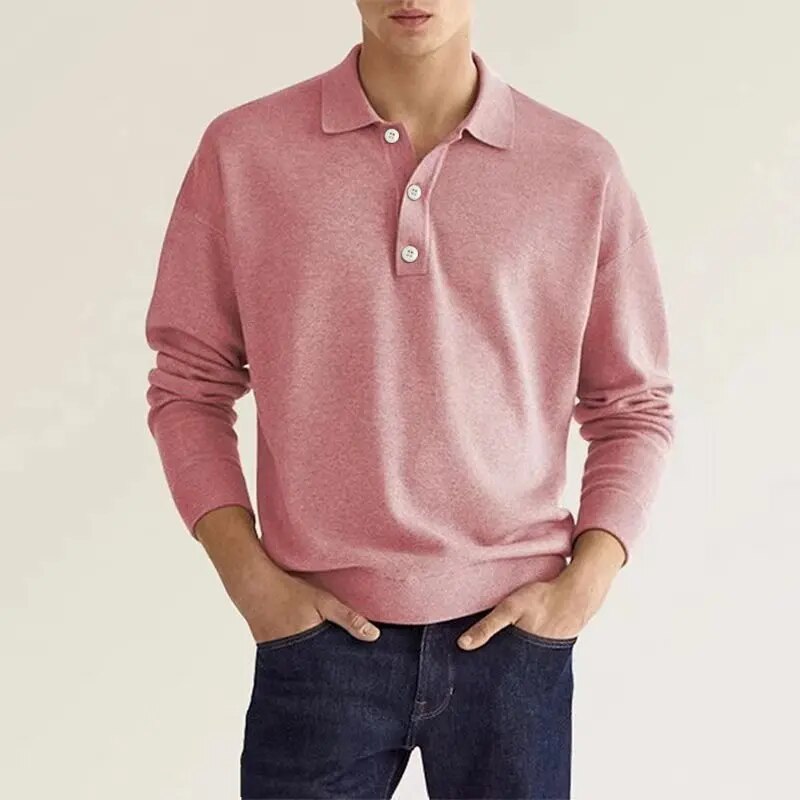 James | Elegantes Herren-Poloshirt mit Langen Ärmeln