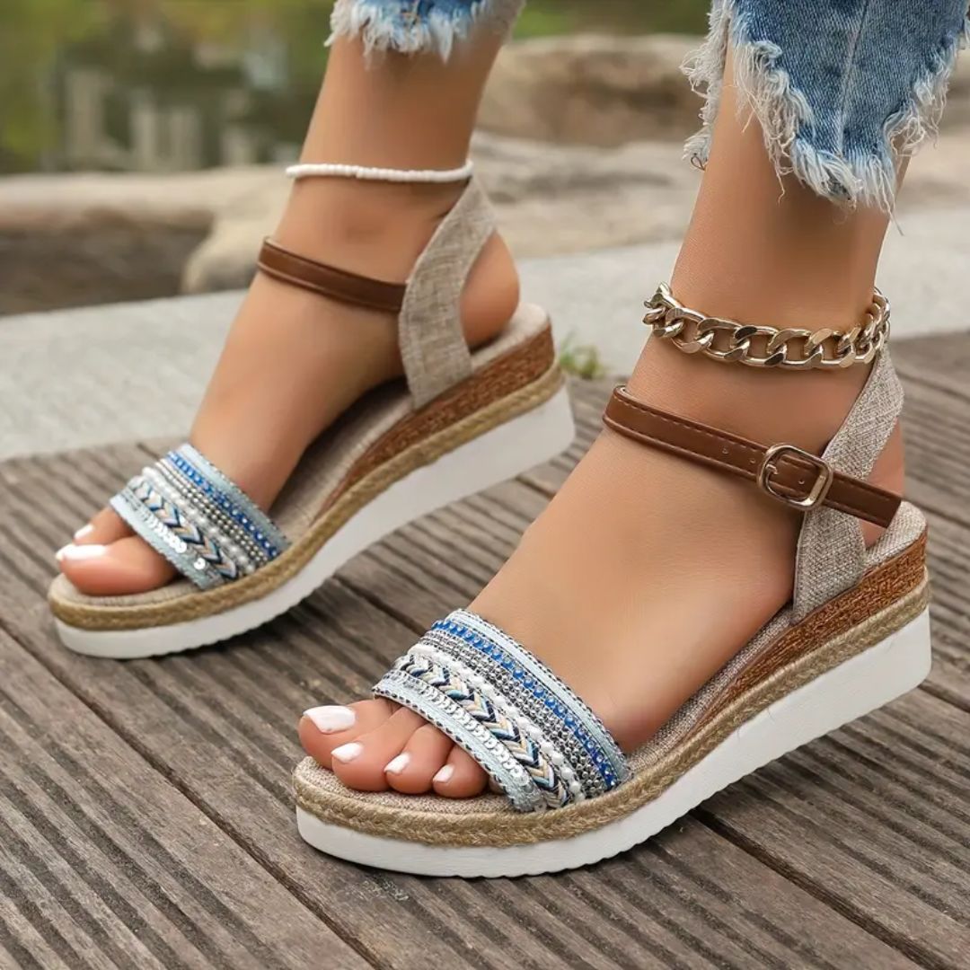 Emilia | Orthopädische Sandalen für Damen mit mittelhohem Absatz