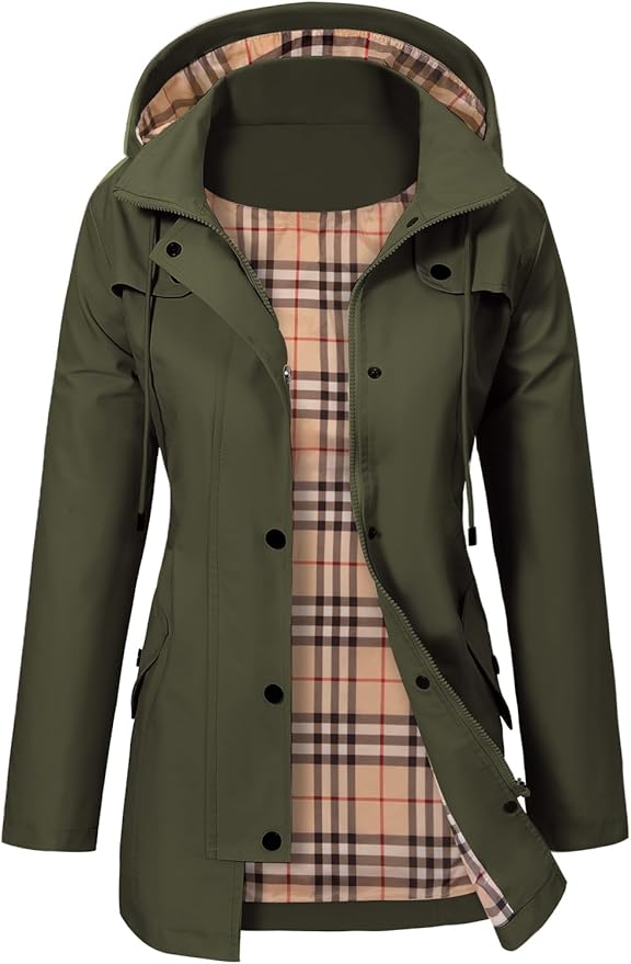 Francesca | Herbst Parkas für Damen mit Kapuze und langen Ärmeln