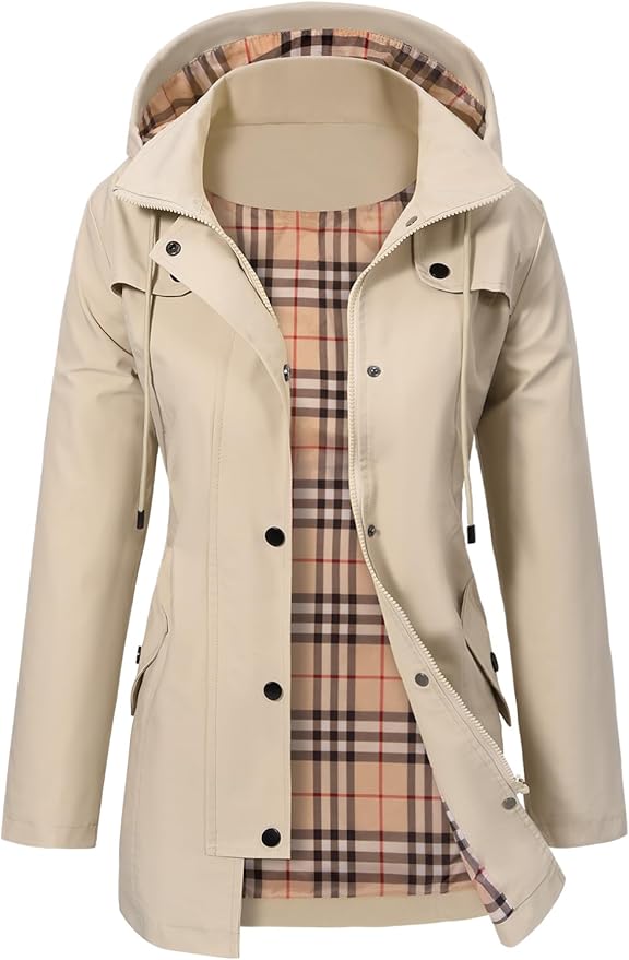 Francesca | Herbst Parkas für Damen mit Kapuze und langen Ärmeln