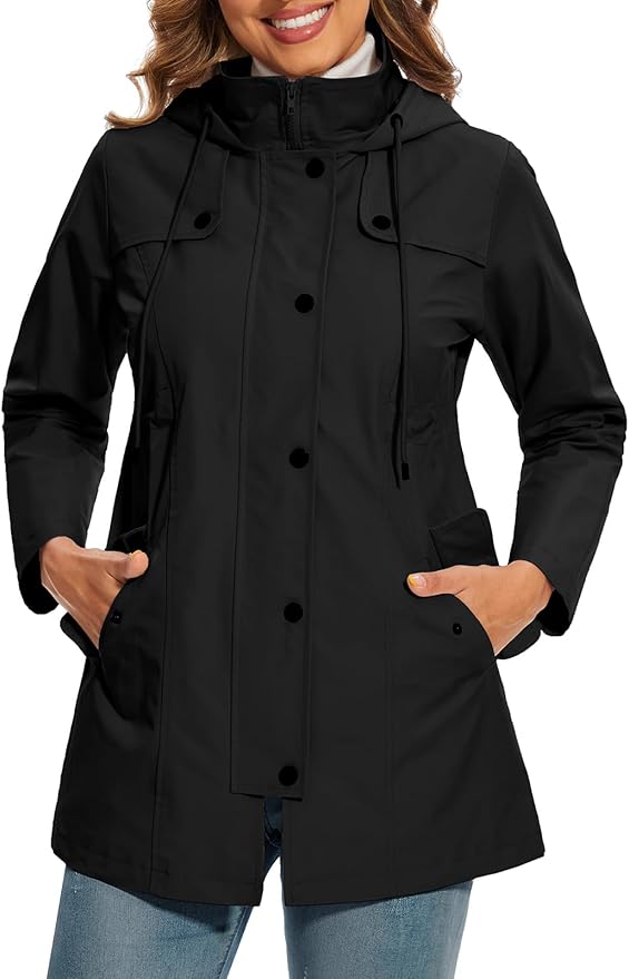 Francesca | Herbst Parkas für Damen mit Kapuze und langen Ärmeln