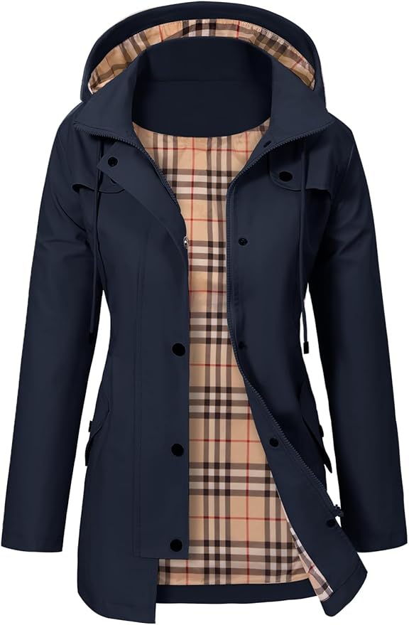 Francesca | Herbst Parkas für Damen mit Kapuze und langen Ärmeln