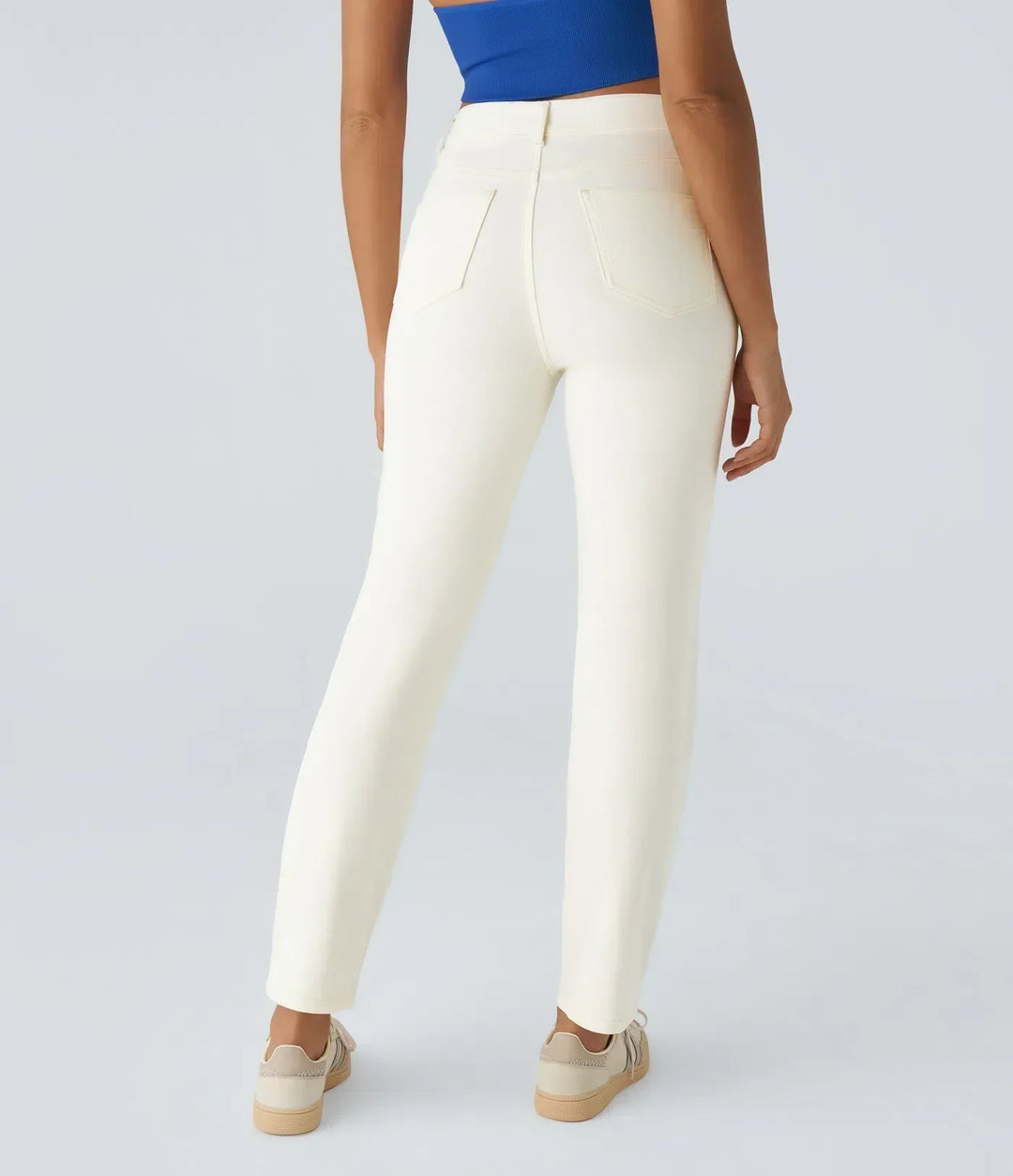 Kate | Elastische und Bequeme Hose für Damen mit weiter Passform und hohem Bund