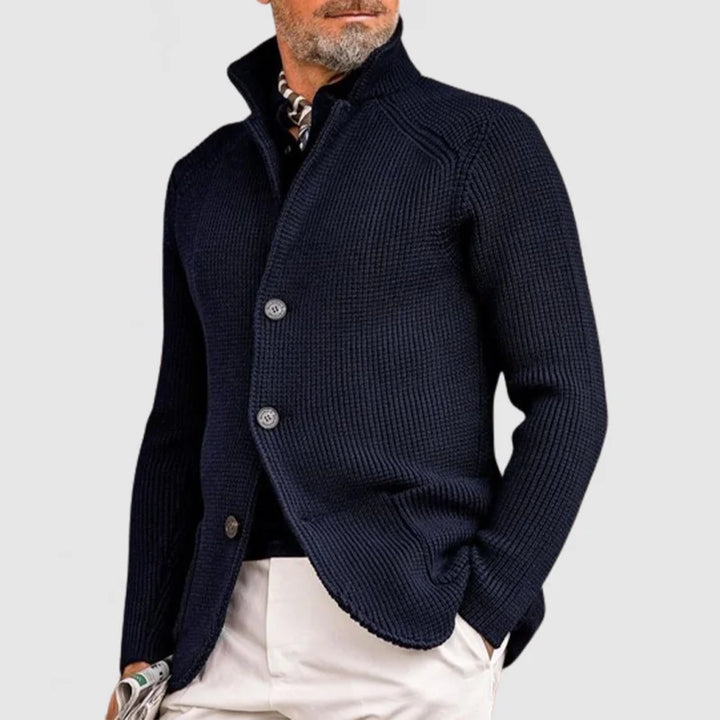 Max | Feinstrick-Herrenstrickjacke für Herren mit Knopfverschluss