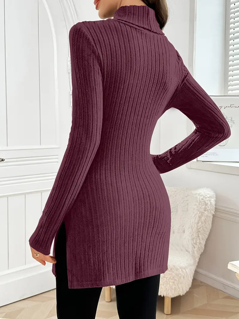 Sarah | Eleganter Langärmeliger Pullover für Damen mit Schmaler Passform für Den Herbst
