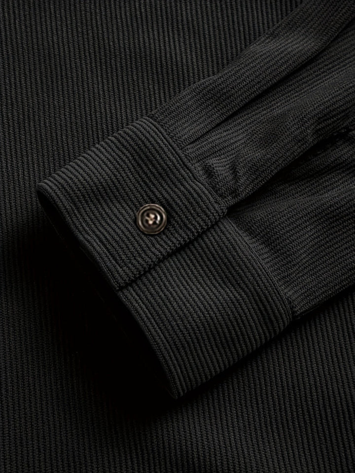 Lukas | Herren Langarm-Overshirt mit Knöpfen und Taschen