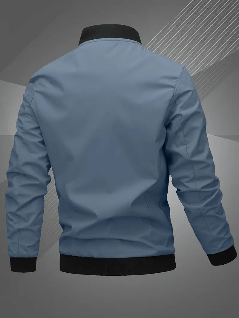 Finn | Lässige Bomberjacke für Herren mit Gesticktem Buchstaben für Männer