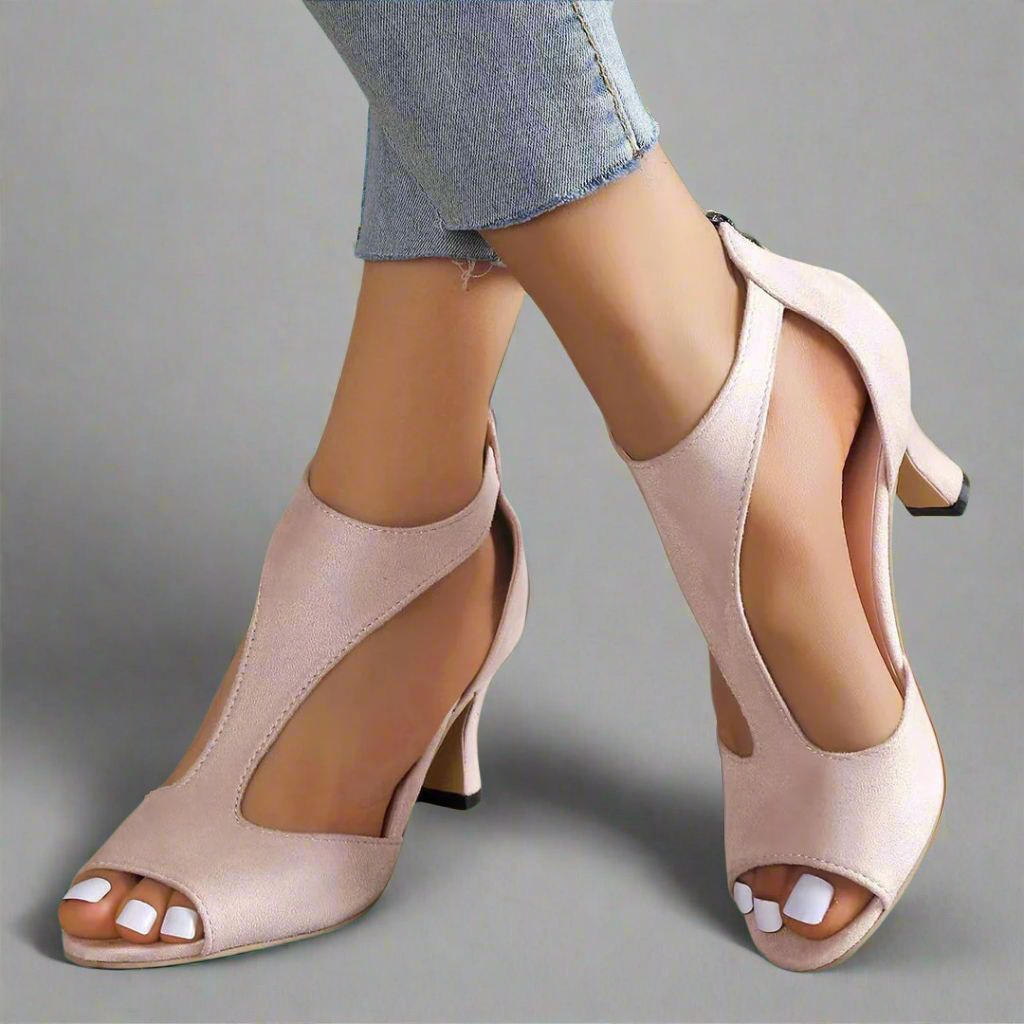 Annelie | Premium Stiletto Sandalen für Damen mit Reißverschluss