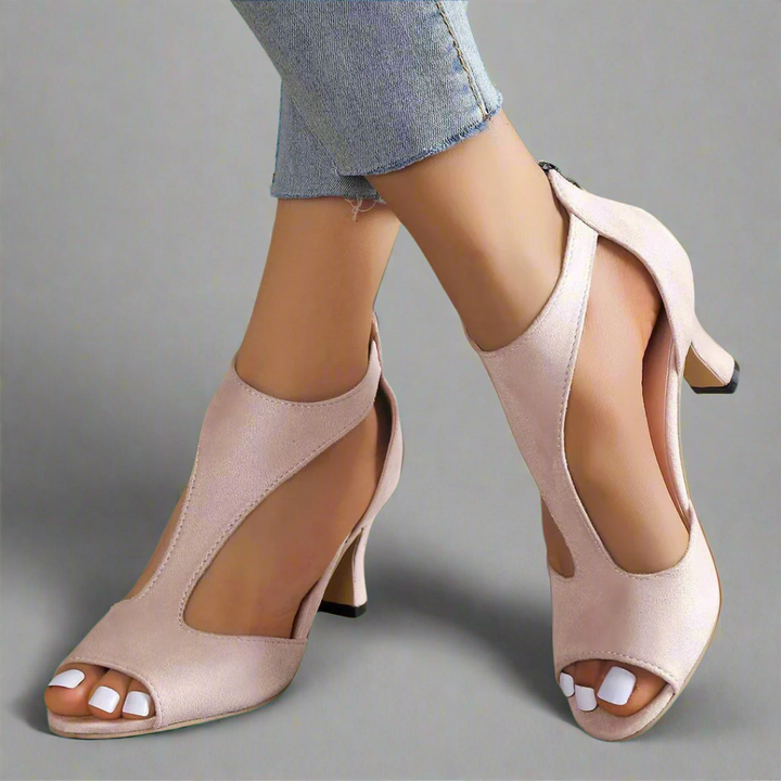 Annelie | Premium Stiletto Sandalen für Damen mit Reißverschluss