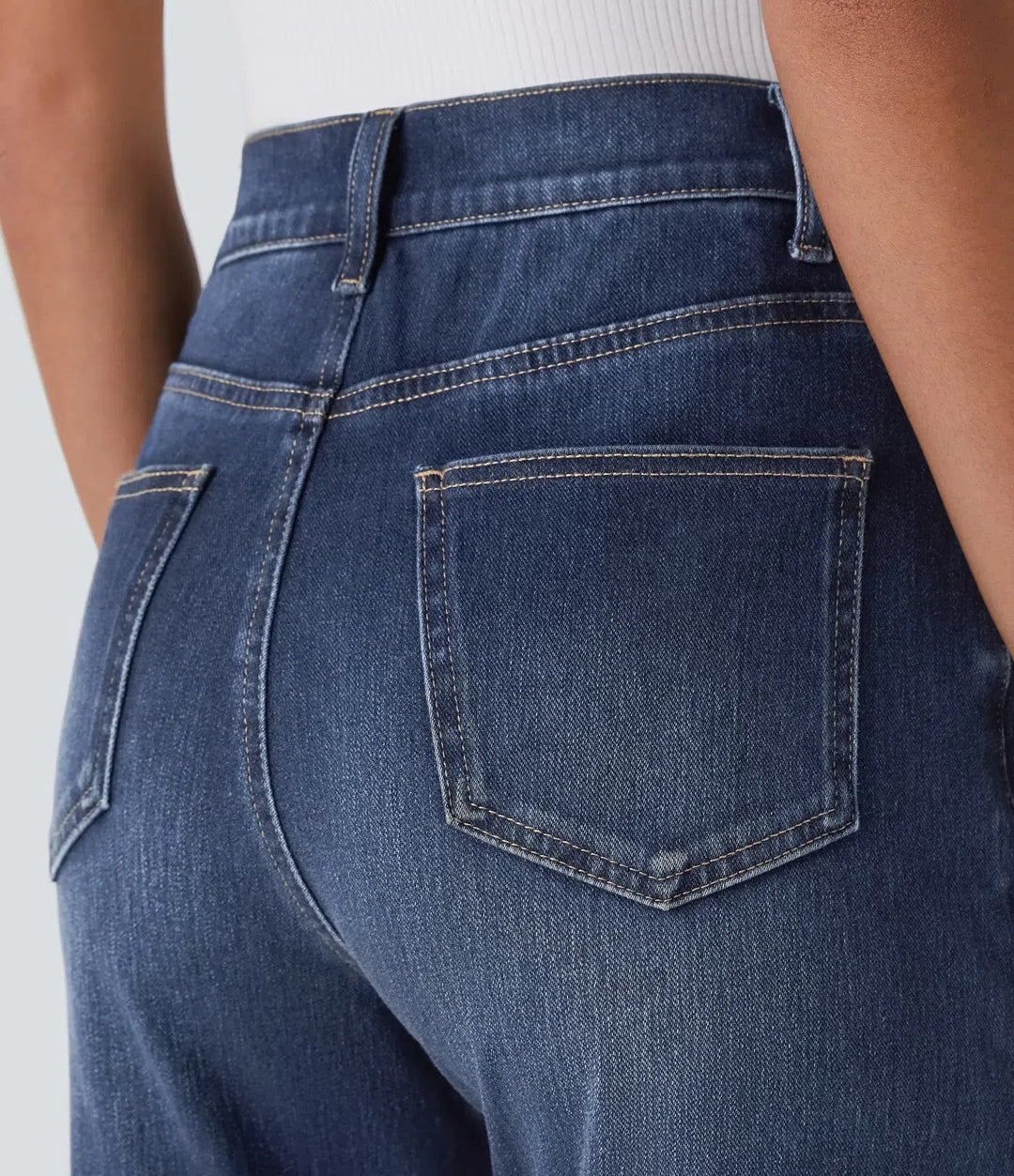Kate | Elastische und Bequeme Hose für Damen mit weiter Passform und hohem Bund