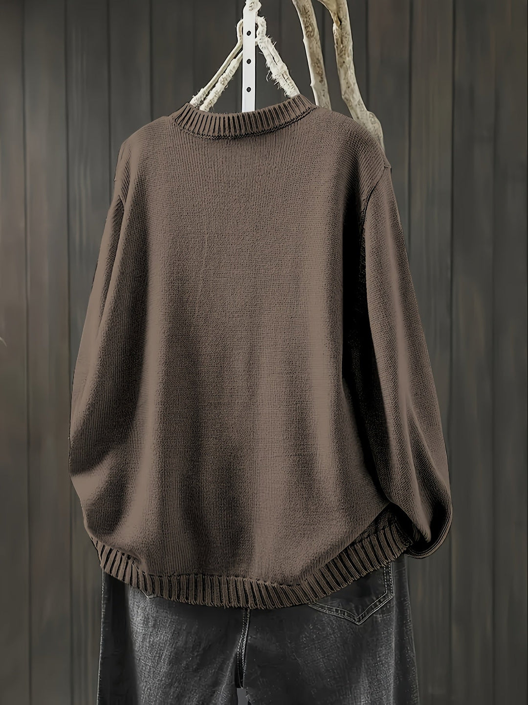 Ezra | Stilvoller Lässiger Cardigan für Damen mit Rundhalsausschnitt