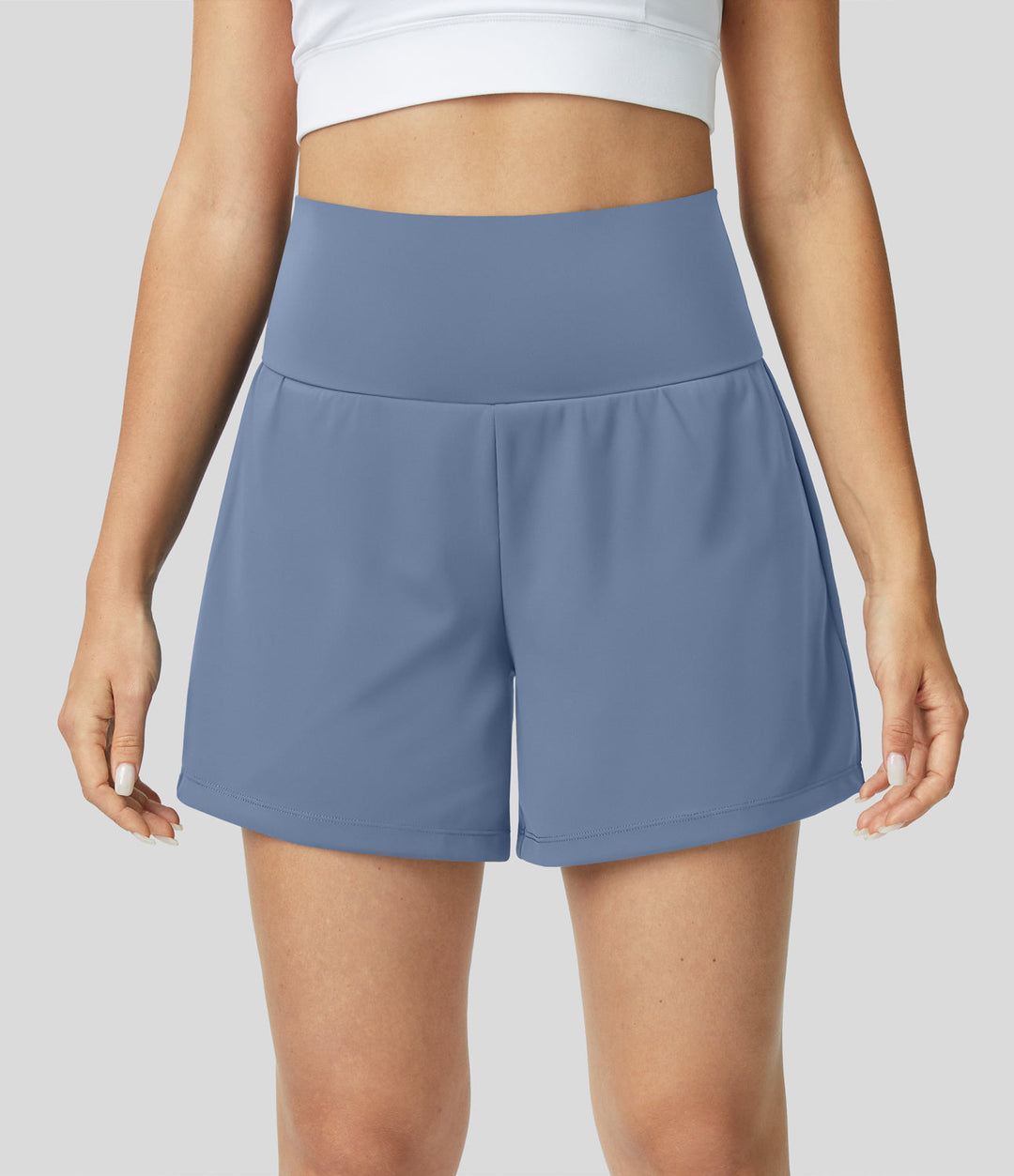Luigia | 2 in 1 Yoga Shorts für Damen mit Hoher Taille und schmaler Passform