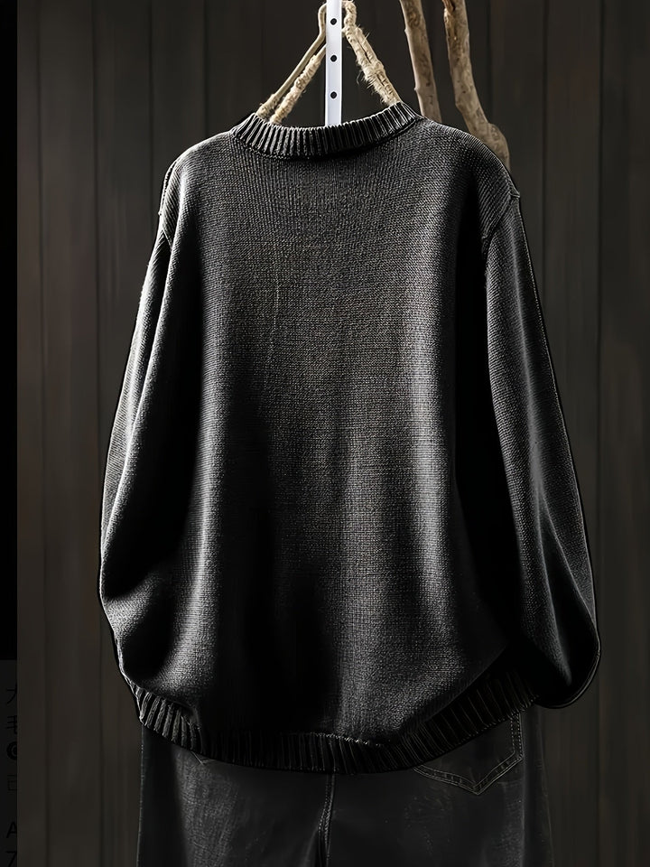 Ezra | Stilvoller Lässiger Cardigan für Damen mit Rundhalsausschnitt