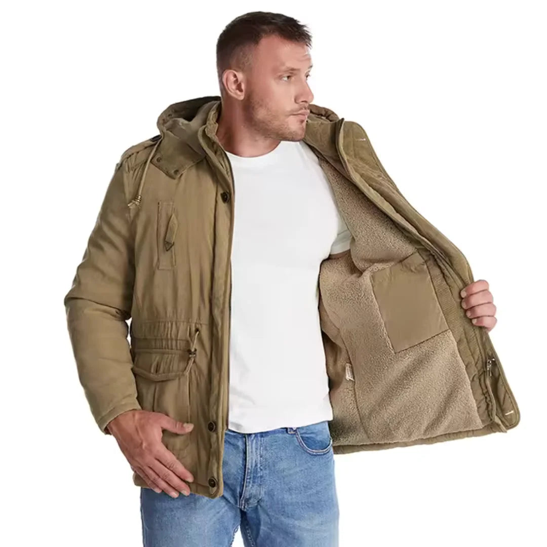 Chris | Wasser- und winddichte Winterjacke für Herren mit Rundhalsausschnitt