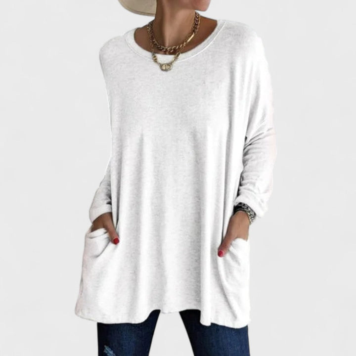 Moira | Lässiges Langarmshirt für Damen mit Rundhalsausschnitt und langen Ärmeln