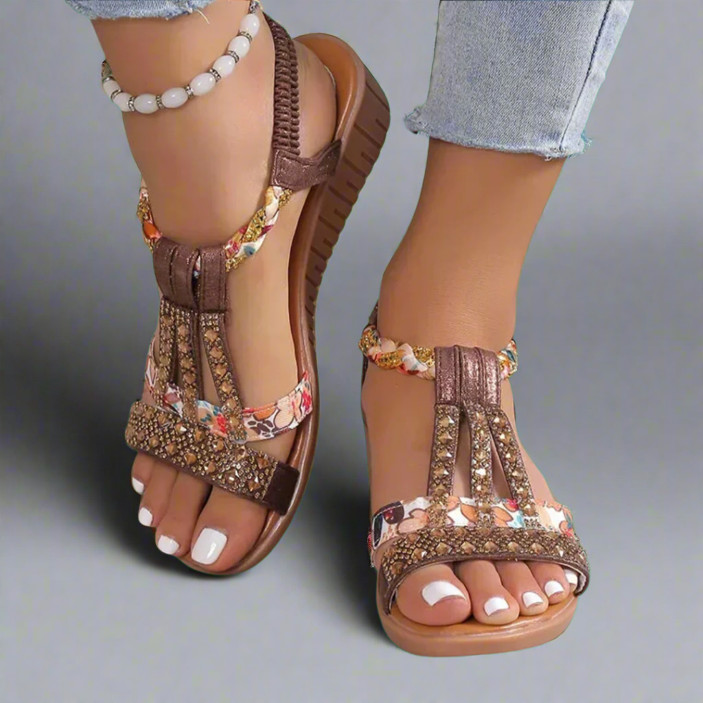 Bernatrudis | Elegante Boho-Sandalen für den Sommer für Damen