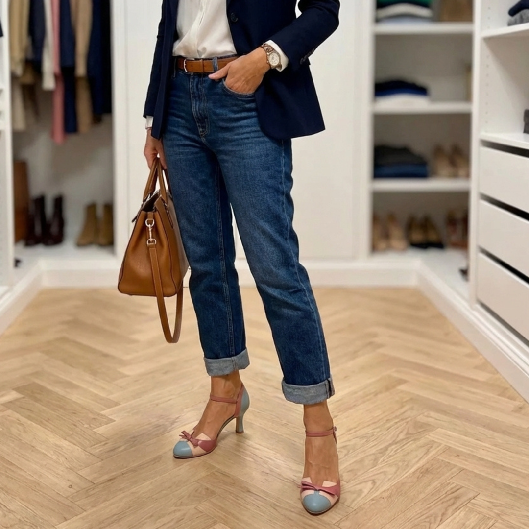 Retro-Style Orthopädische Sandalen für Damen mit mittelhohem Absatz