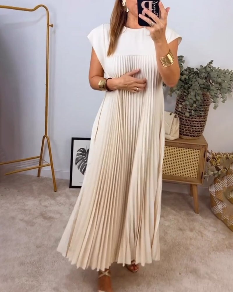 Josie | Zeitloses und Bequemes Maxikleid für Damen mit Rundhalsausschnitt