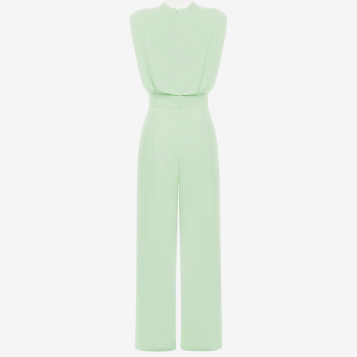 Ariia Maßgeschneiderter Cinched Jumpsuit mit langen Ärmeln