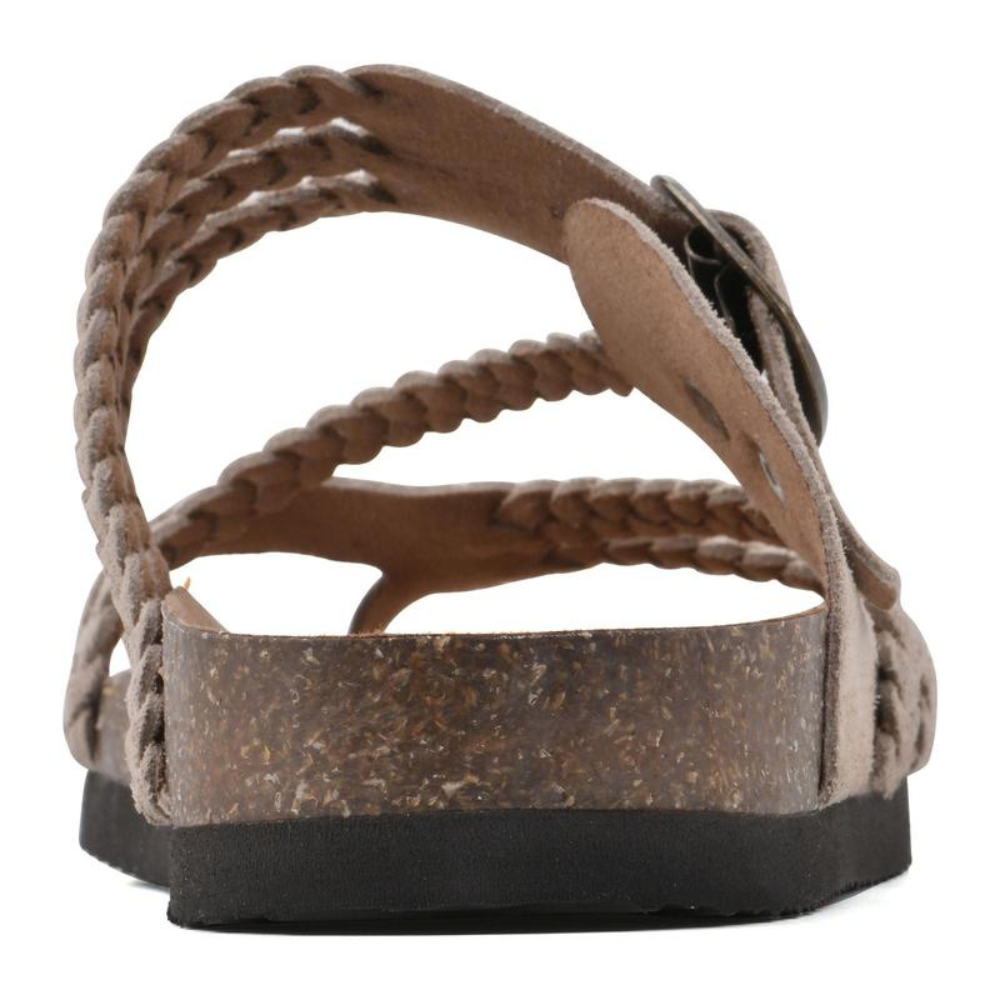 Helena Kork Geflochtene Sandalen für Damen mit niedrigem Absatz
