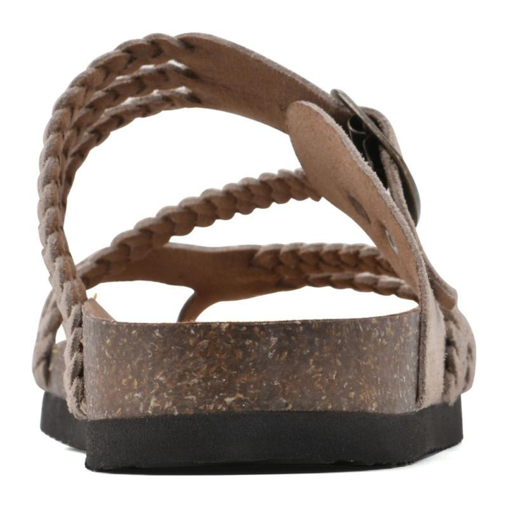 Helena Kork Geflochtene Sandalen für Damen mit niedrigem Absatz